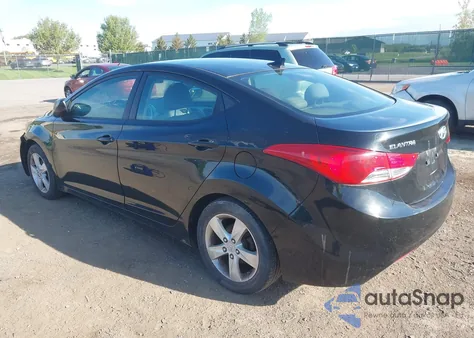2012 Hyundai Elantra Gls из США, поврежденный, VIN 5NPDH4AE4CH092071